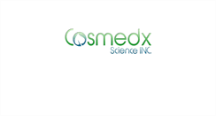 Desktop Screenshot of cosmedxscience.com