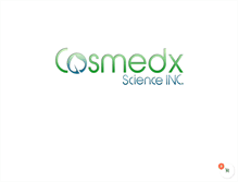 Tablet Screenshot of cosmedxscience.com